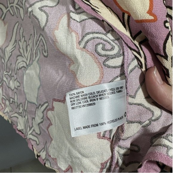 NWT $28 Knox Rose [ XXL ] Drapey A-Line Wrap Skirt in Pink‎ Floral - Picture 7 of 11